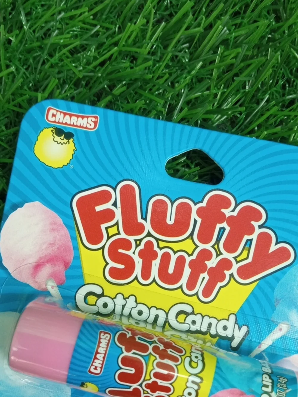 🥨 Fluffy Stuff Cotton Candy Flavored Lip Balm - Pink & Blue